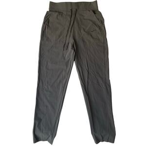 Nike Women Active Pants Dri-Fit size XS Solid Gray Mid Rise Stretch Minimalist